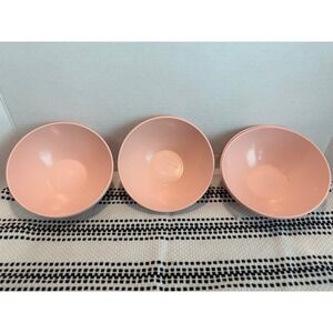 Vintage Pink Mallo-Belle Melmac 413 Bowls Set of 5 Mallory Mid Century MCM